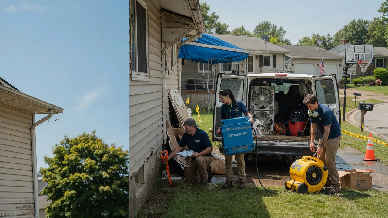 Ceiling Leak Cleanup in Elrama, PA near me