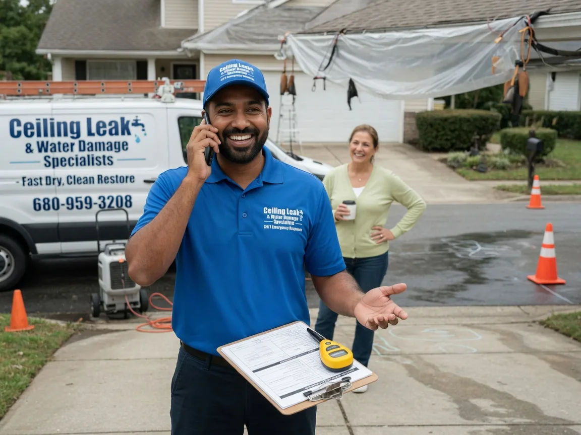 Ceiling Leak Cleanup Elrama, PA FAQs